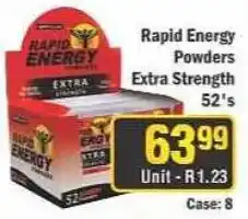 J&E Cash and Carry Rapid Energy Powders Extra Strength offer