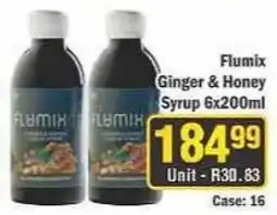 J&E Cash and Carry Flumix Ginger & Honey Syrup offer