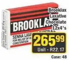 J&E Cash and Carry Brooklax Laxative Chocolate offer