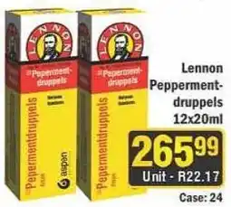 J&E Cash and Carry Lennon Peppermintdruppels offer