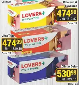 J&E Cash and Carry LOVERS+ IT'S PLAYTIME offer