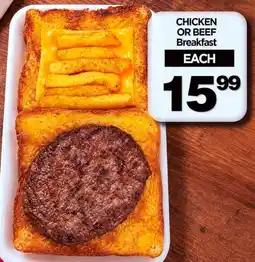 Choppies Chicken or Beef Breakfast offer