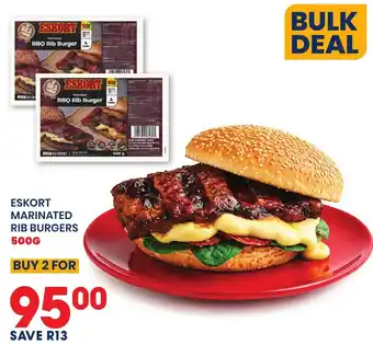 Eskort Marinated Rib Burgers