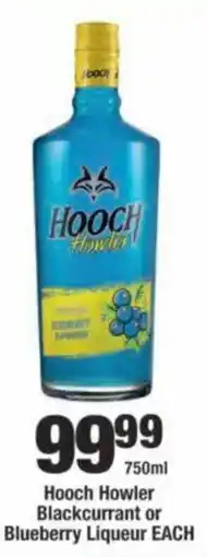 OK Liquor Hooch Howler Blackcurrant or Blueberry Liqueur offer