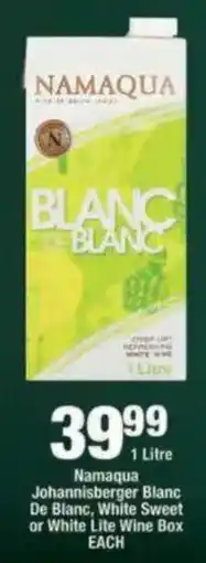 OK Liquor Namaqua Blanc De Blanc offer