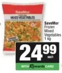 Spar SaveMor Frozen Mixed Vegetables offer