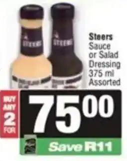 Spar Steers Sauce or Salad Dressing Assorted offer