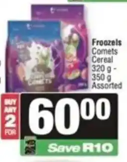 Spar Froozels Comets Cereal Assorted offer