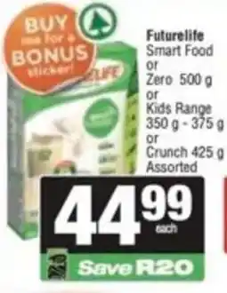 Spar Futurelife Smart Food or Zero or Kids Range or Crunch Assorted offer