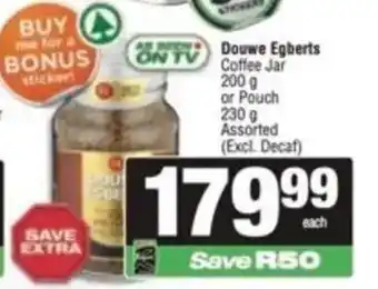 Douwe Egberts Coffee Jar Assorted