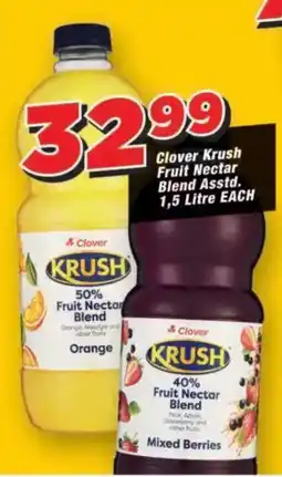 OK Grocer Clover Krush Fruit Nectar Blend Assorted offer