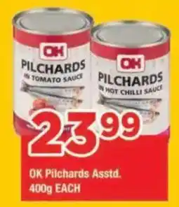 OK Grocer OK Pilchards Assorted offer