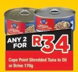 OK Grocer Cape Point Shredded Tuna in Oil or Brine offer