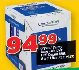 OK Grocer Crystal Valley Long Life UHT Full Cream Milk offer