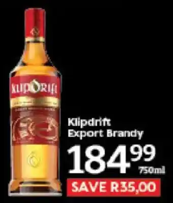 Klipdrift Export Brandy