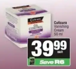 Spar Cuticura Vanishing Cream offer