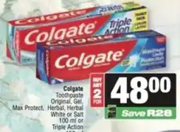 Spar Colgate Toothpaste offer