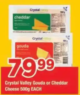 OK Grocer Crystal Valley Gouda or Cheddar Cheese offer