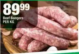 OK Grocer Beef Bangers offer
