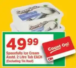 OK Grocer Spoonfulls Ice Cream offer
