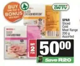 Spar SPAR Sliced Cold Meat Range Assorted offer