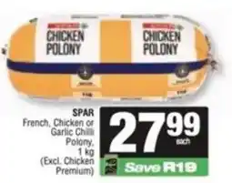 Spar Chicken Polony offer