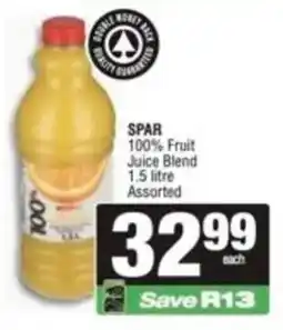 Spar SPAR 100% Fruit Juice Blend Assorted offer