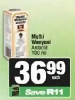 Spar Muthi Wenyoni Antacid offer