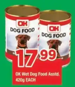 OK Grocer OK Wet Dog Food Assorted offer