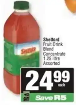 Spar Shelford Fruit Drink Blend Concentrate Assorted offer