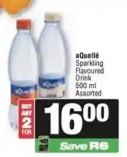 Spar aQuellé Sparkling Flavoured Drink Assorted offer
