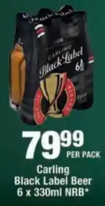 OK Liquor Carling Black Label Beer offer