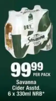 OK Liquor Savanna Cider Asstd. offer