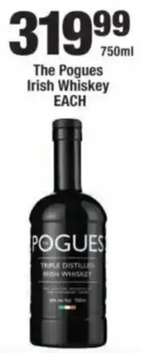 OK Liquor The Pogues Irish Whiskey offer