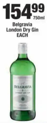 OK Liquor Belgravia London Dry Gin offer