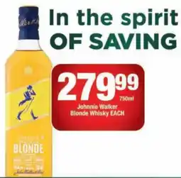 OK Liquor Johnnie Walker Blonde Whisky offer