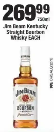 OK Liquor Jim Beam Kentucky Straight Bourbon Whisky offer