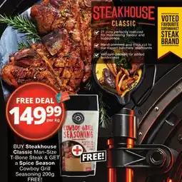 Checkers Steakhouse Classic Man-Size T-Bone Steak offer