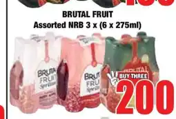 Boxer BRUTAL FRUIT Assorted NRB 3 x (6 x 275ml) offer
