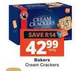 Checkers Bakers Cream Crackers offer