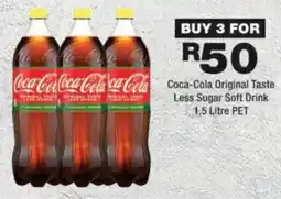 OK urban Coca-Cola Original Taste Less Sugar Soft Drink offer