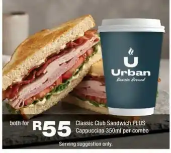 Classic Club Sandwich PLUS Cappuccino