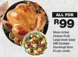 OK urban Whole Grilled Chicken PLUS Large Greek Salad AND Sunbake Sourdough Buns offer