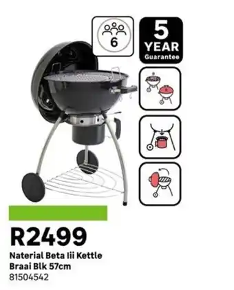 Naterial Beta Iii Kettle Braai Blk