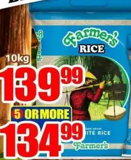 Three Star Cash and Carry Farmer's Rice offer
