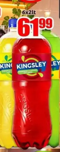 Three Star Cash and Carry Kingsley Strawberry Flavoured Soft Drink offer