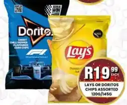 Take 'n Pay Lays or Doritos Chips Assorted offer