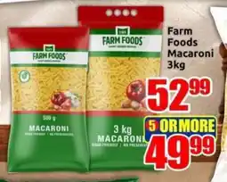 Three Star Cash and Carry Farm Foods Macaroni offer
