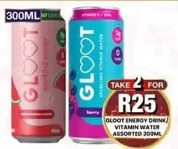 Take 'n Pay GLOOT ENERGY DRINK/VITAMIN WATER ASSORTED offer