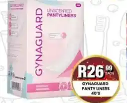 Take 'n Pay GYNAGUARD PANTY LINERS offer